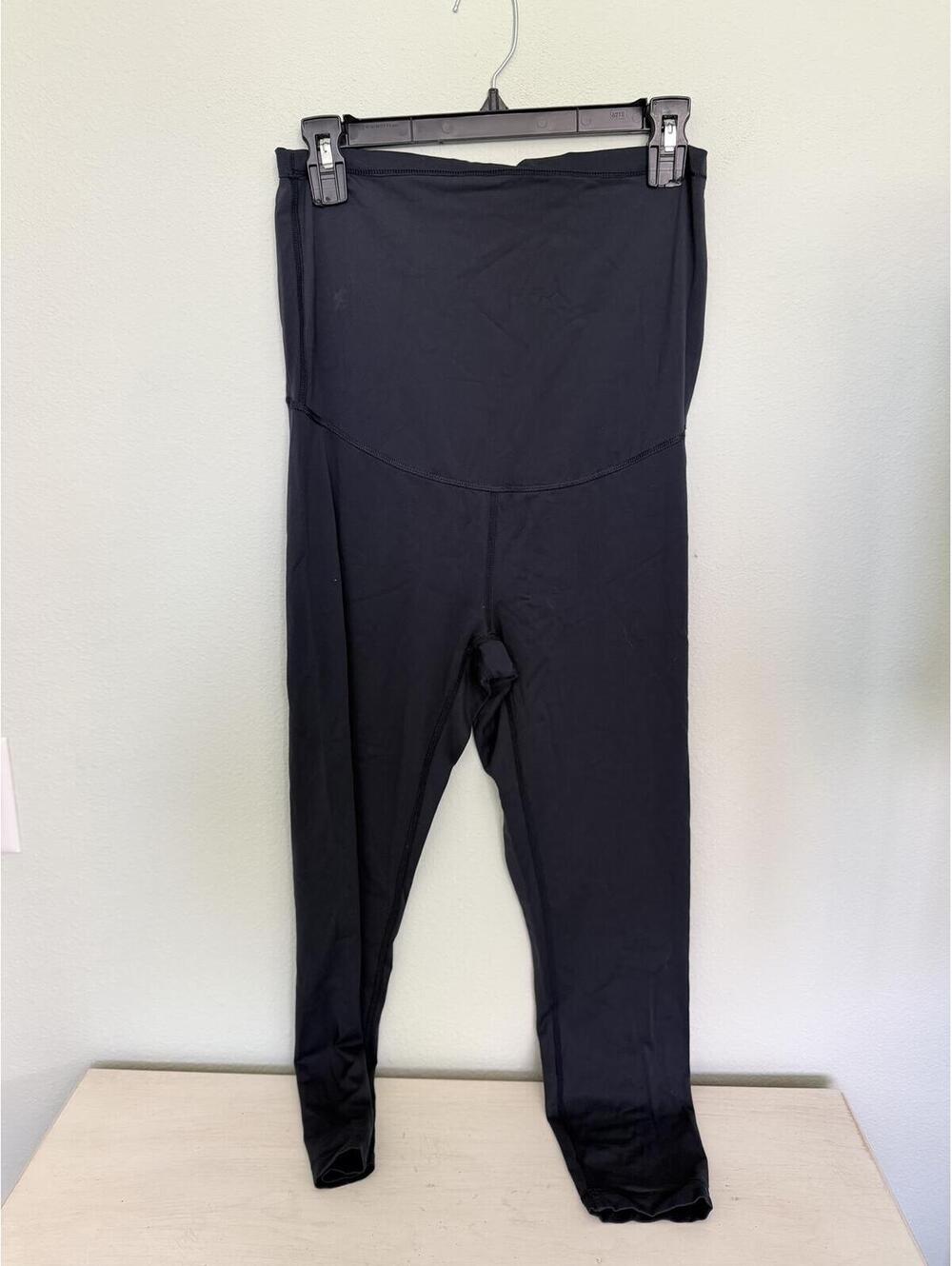 Dark Navy High-Waisted Maternity Leggings Medium